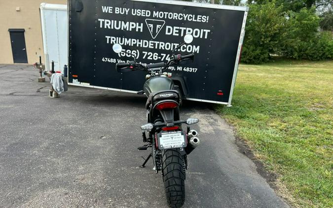 2024 Triumph Scrambler 400 X Matte Khaki Green / Fusion White