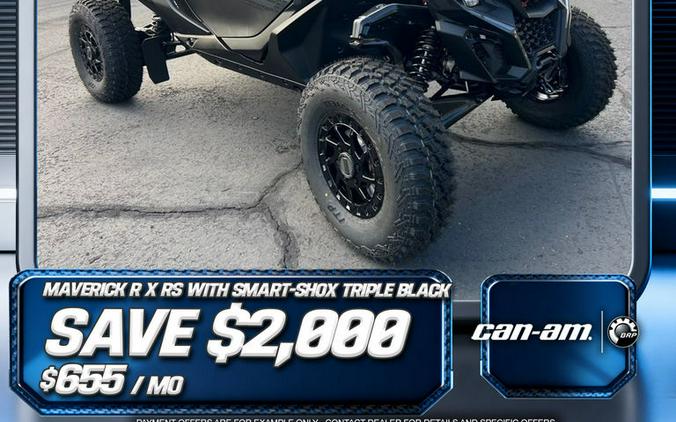 2026 Can-Am® Maverick R X RS with Smart-Shox Triple Black