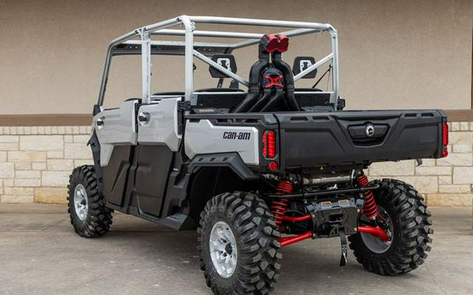 New 2024 CAN-AM DEFENDER MAX X MR WITH HALF-DOORS HD10 HYPER SILVER & LEGION RED