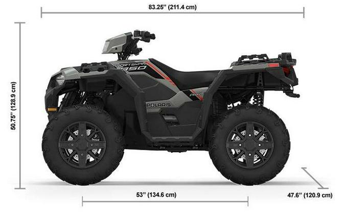 2023 Polaris Industries Sportsman 850 Premium Chalk Gloss