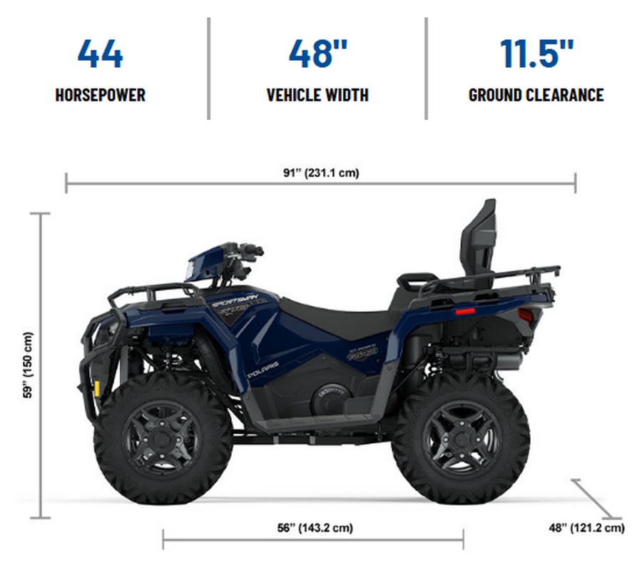 2025 Polaris Industries SPORTSMAN TOURING 570 PREMIUM SPRINGFIELD BLUE est arrival Sept 22nd