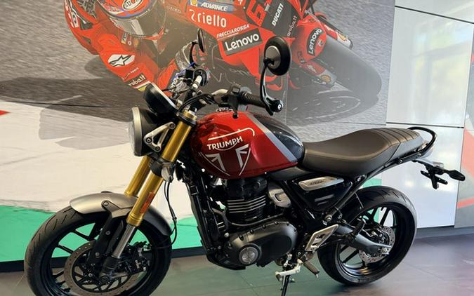 2025 Triumph Speed 400 Carnival Red Storm Grey