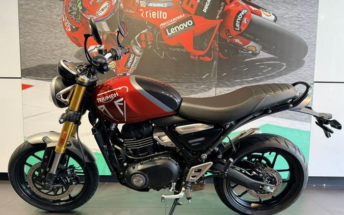 2025 Triumph Speed 400 Carnival Red Storm Grey
