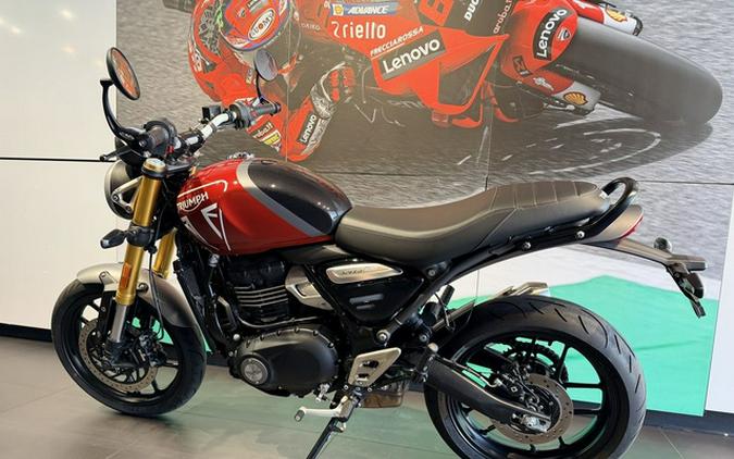 2025 Triumph Speed 400 Carnival Red Storm Grey