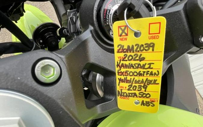 2026 Kawasaki Ninja® 500 ABS