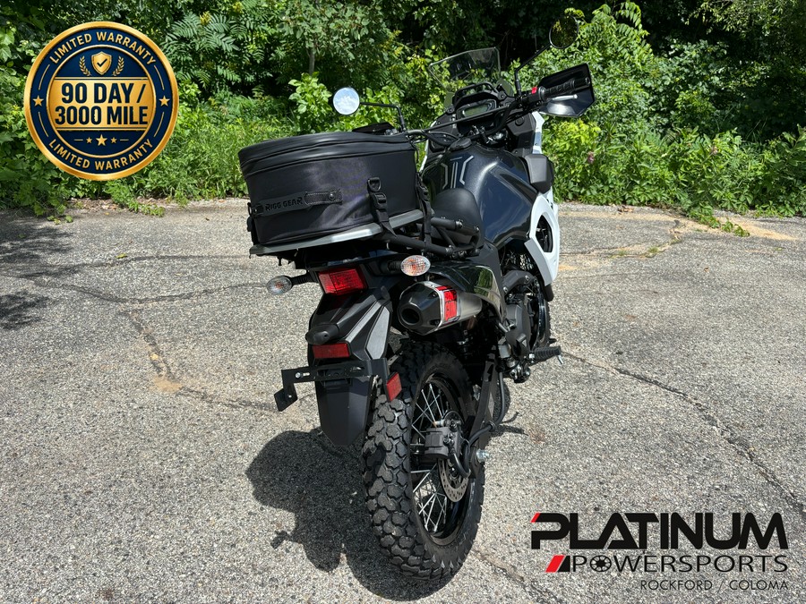 2025 Kawasaki KLR 650 Pearl Crystal White/Metallic Carbon Gray - UA36531
