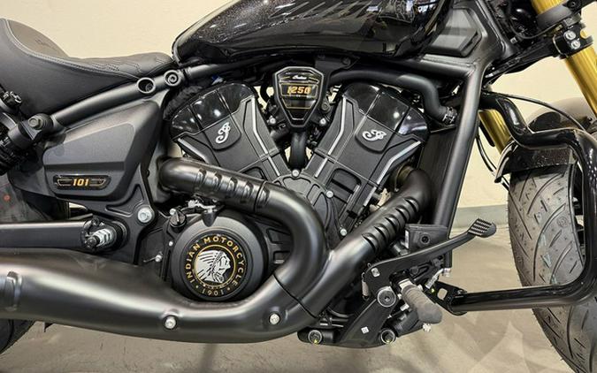 2026 Indian 101 Scout Black Crystal With Super Graphite