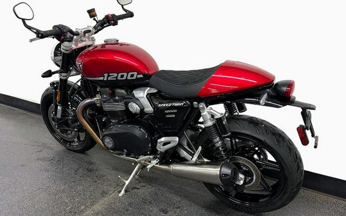 2025 Triumph Speed Twin 1200 Carnival Red/Sapphire Black