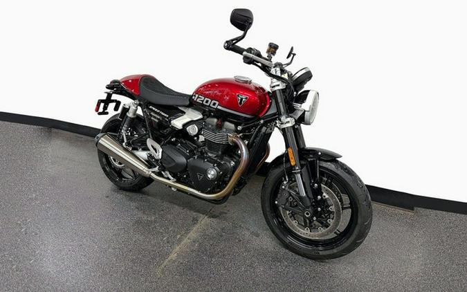 2025 Triumph Speed Twin 1200 Carnival Red/Sapphire Black