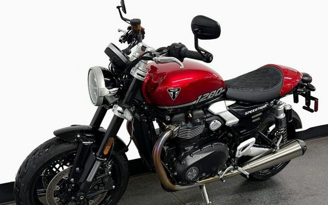 2025 Triumph Speed Twin 1200 Carnival Red/Sapphire Black