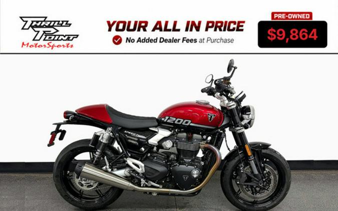 2025 Triumph Speed Twin 1200 Carnival Red/Sapphire Black