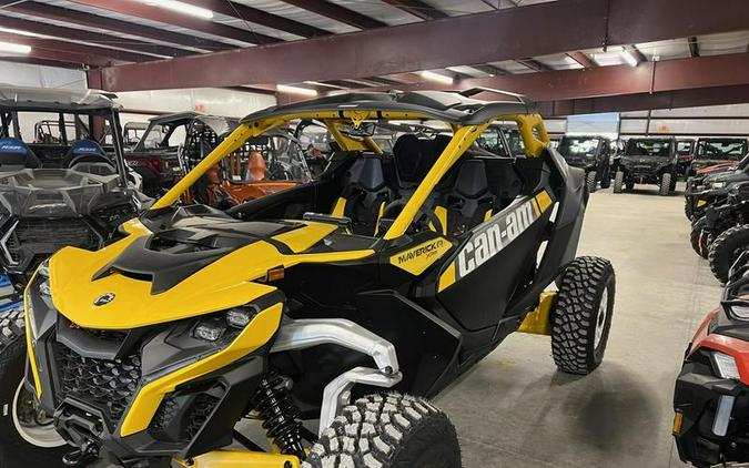 2024 Can-Am® Maverick R X RS with Smart-Shox Carbon Black & Neo Yellow