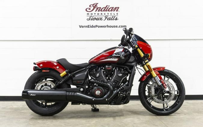 2025 Indian Motorcycle® 101 Scout® Sunset Red Metallic with Graphics