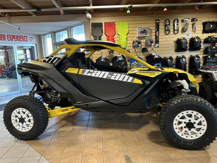 2024 Can-Am® Maverick R X RS with Smart-Shox Carbon Black & Neo Yellow