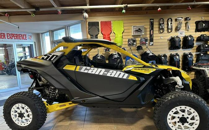 2024 Can-Am® Maverick R X RS with Smart-Shox Carbon Black & Neo Yellow