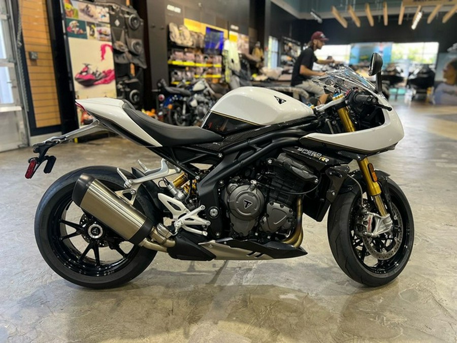 2022 Triumph Speed Triple 1200 RR Crystal White Storm Grey 1200 RR