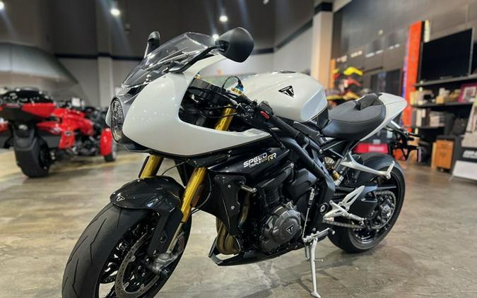 2022 Triumph Speed Triple 1200 RR Crystal White Storm Grey 1200 RR