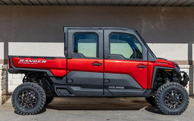 New 2024 POLARIS RANGER CREW XD 1500 NORTHSTAR EDITION ULTIMATE SUNSET RED