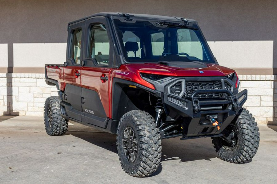 New 2024 POLARIS RANGER CREW XD 1500 NORTHSTAR EDITION ULTIMATE SUNSET RED