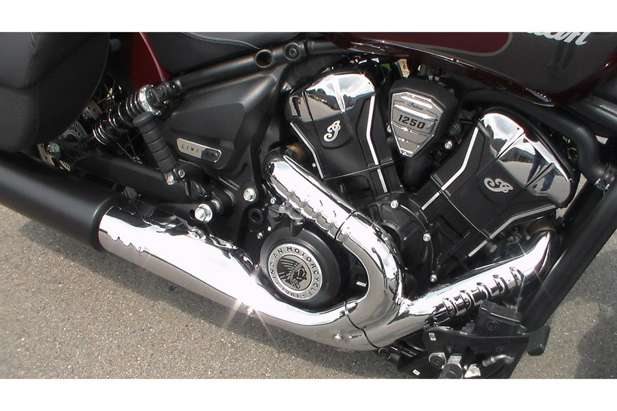 2025 Indian Motorcycle SUPER SCOUT, MRN MTLC W/GRFX, TECH, 49ST Limited + Tech