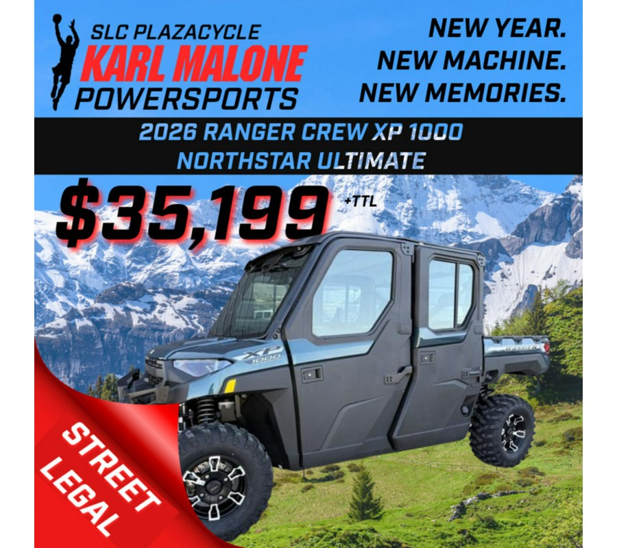 2026 Polaris® Ranger Crew XP 1000 NorthStar Edition Ultimate Blue Labyrinth