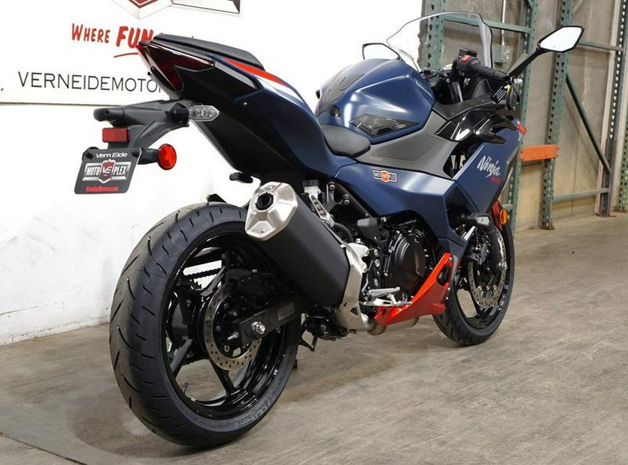 2026 Kawasaki Ninja® 500 ABS Metallic Matte Twilight Blue