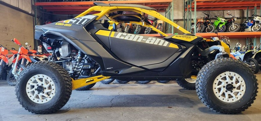 2024 Can-Am® Maverick R X RS with Smart-Shox Carbon Black & Neo Yellow