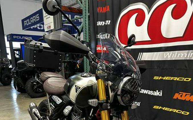 2024 Triumph Scrambler 400 X Phantom Black / Silver Ice