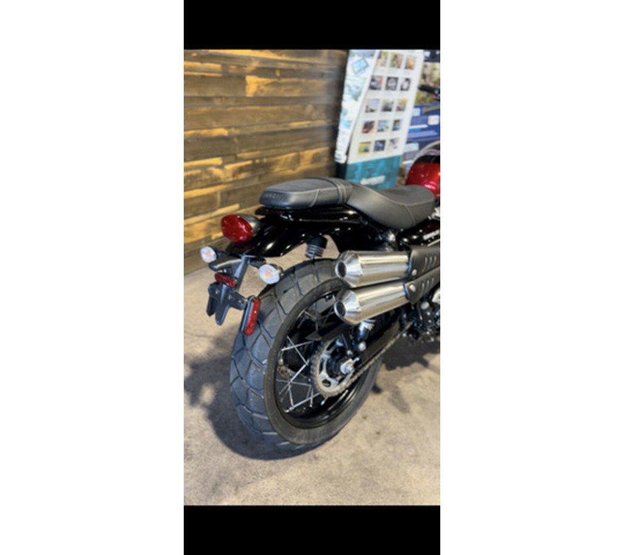 2023 Triumph Scrambler 900 Carnival Red Jet Black