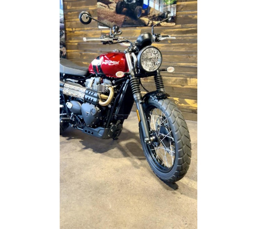 2023 Triumph Scrambler 900 Carnival Red Jet Black