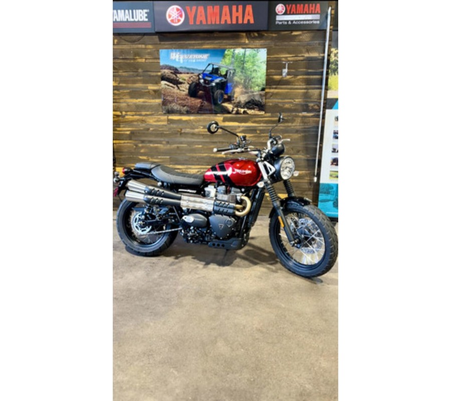 2023 Triumph Scrambler 900 Carnival Red Jet Black