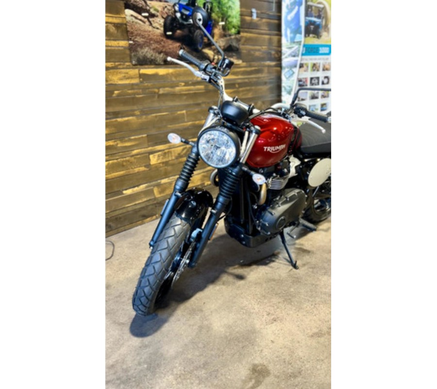 2023 Triumph Scrambler 900 Carnival Red Jet Black