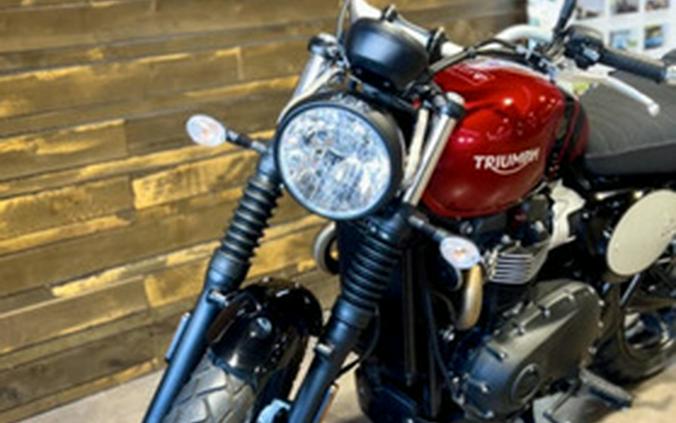 2023 Triumph Scrambler 900 Carnival Red Jet Black