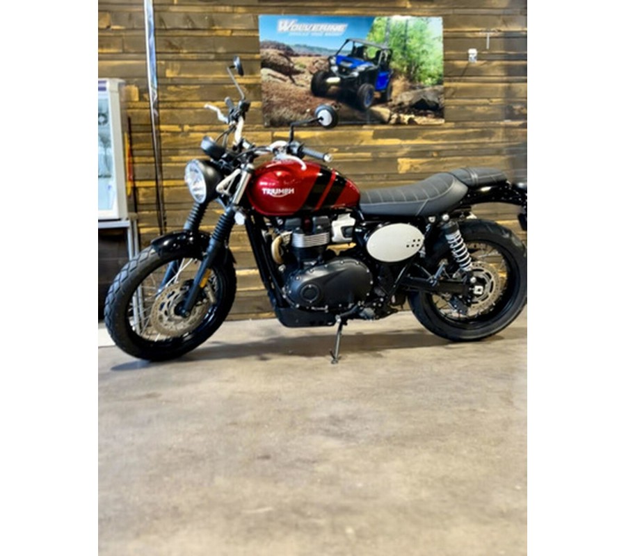 2023 Triumph Scrambler 900 Carnival Red Jet Black