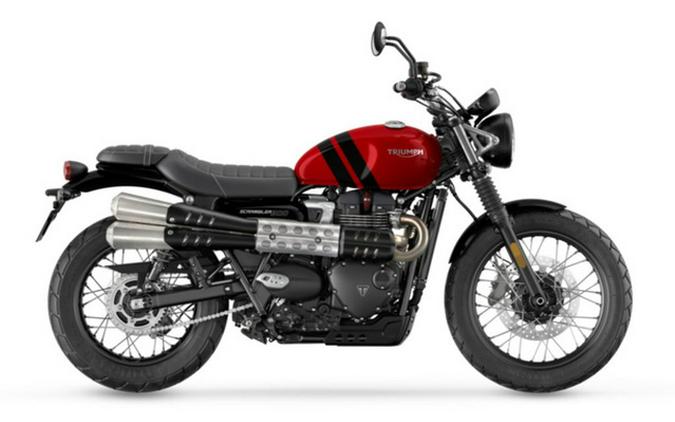 2023 Triumph Scrambler 900 Carnival Red Jet Black