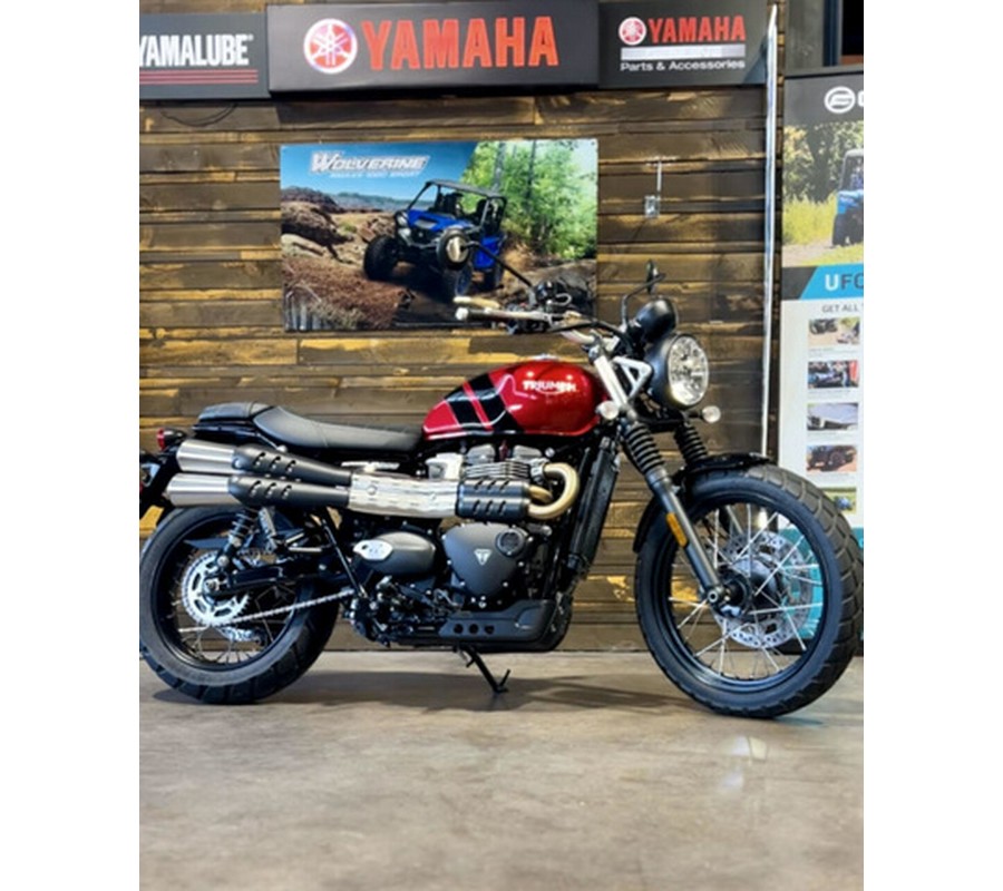 2023 Triumph Scrambler 900 Carnival Red Jet Black