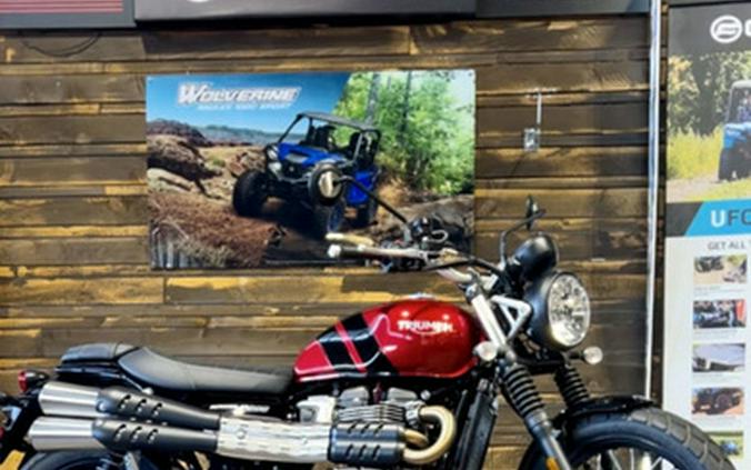 2023 Triumph Scrambler 900 Carnival Red Jet Black