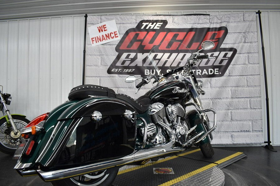 2018 Indian Motorcycle® Springfield® ABS Metallic Jade over Thunder Black
