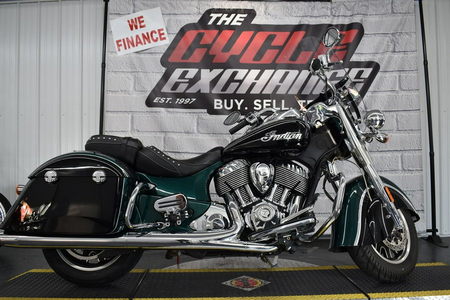 2018 Indian Motorcycle® Springfield® ABS Metallic Jade over Thunder Black