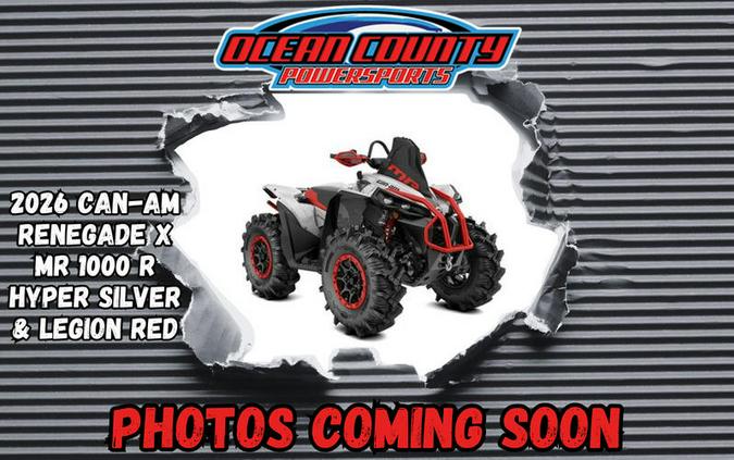2026 Can-Am® Renegade X mr 1000 R Hyper Silver & Legion Red