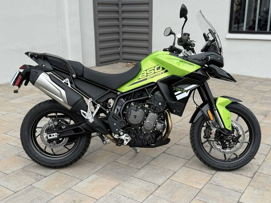 2025 Triumph Tiger 850 Sport Roulette Green / Jet Black