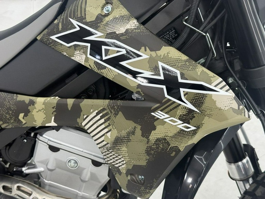 2026 Kawasaki KLX300 Cypher Camo Beige