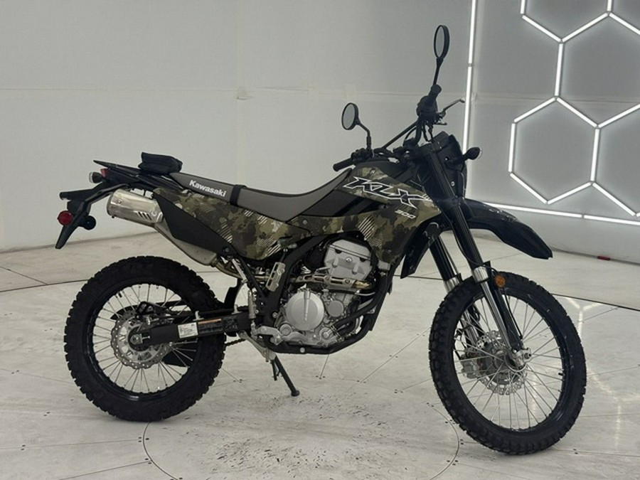 2026 Kawasaki KLX300 Cypher Camo Beige