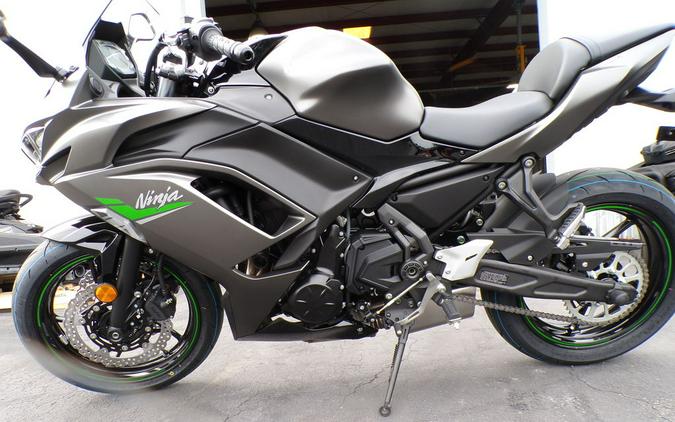 2024 Kawasaki Ninja® 650 Metallic Matte Graphenesteel Gray/Ebony