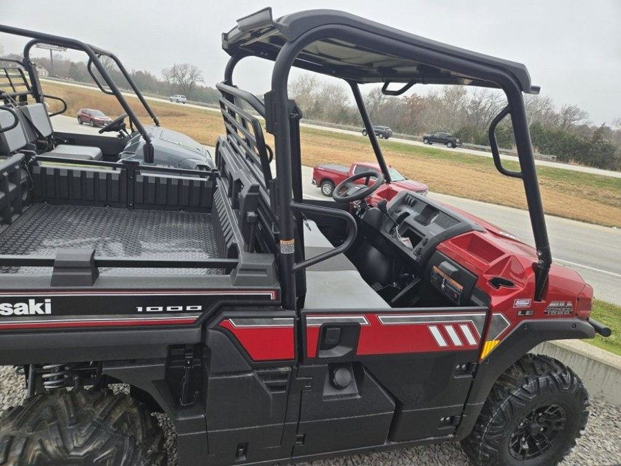 2026 Kawasaki CANDY PERSIMMON RED MULE PRO FXR 1000 LE