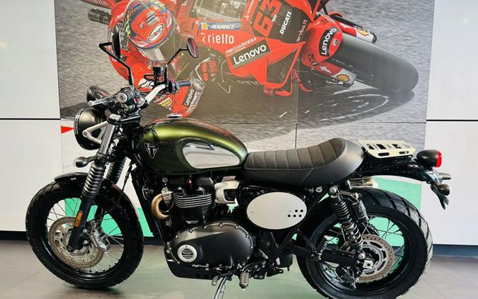 2023 Triumph Scrambler 900 Chrome Edition Brooklands Green