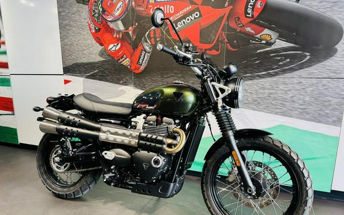 2023 Triumph Scrambler 900 Chrome Edition Brooklands Green