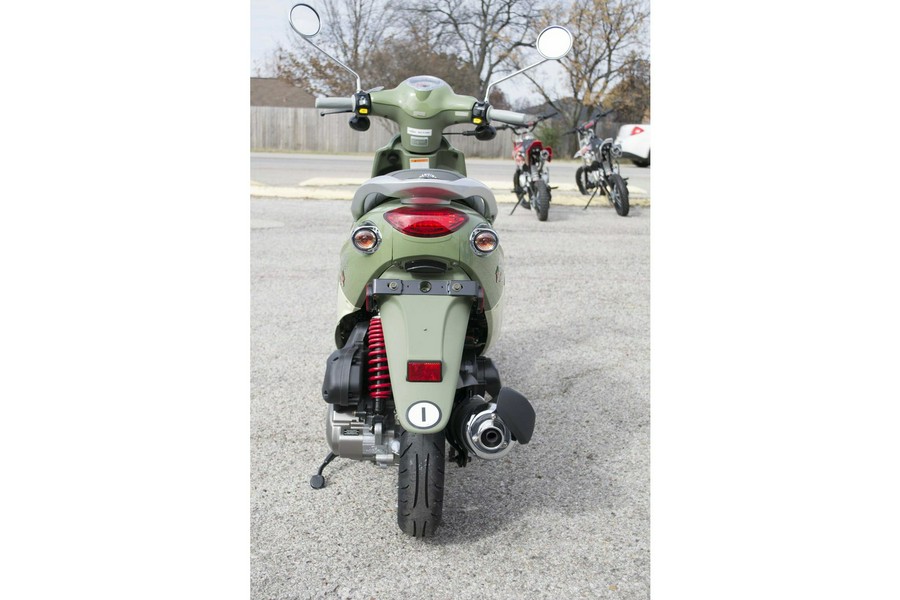 2023 Genuine Scooter Buddy 170i Italia Olive Green and Cream