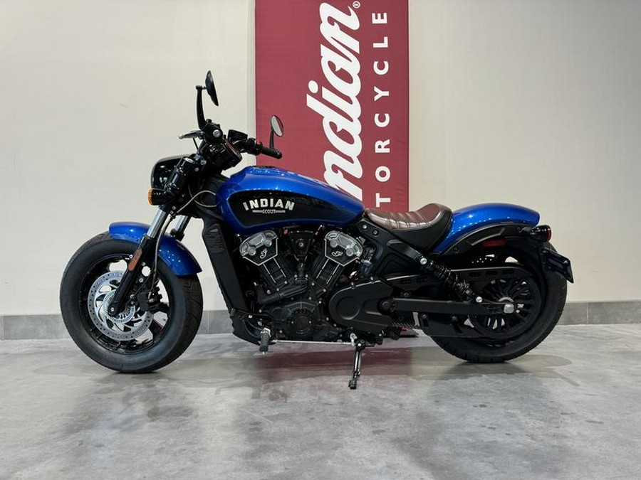 2019 Indian Motorcycle® Scout® Bobber Icon Series Brilliant Blue/Black Wet Slide