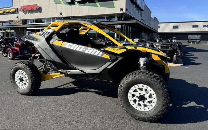 2024 Can-Am® Maverick R X RS with Smart-Shox Carbon Black & Neo Yellow